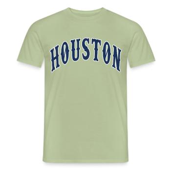 Houston - Männer T-Shirt - Sage - Vorne - AI Model Male 178 light (178cm)