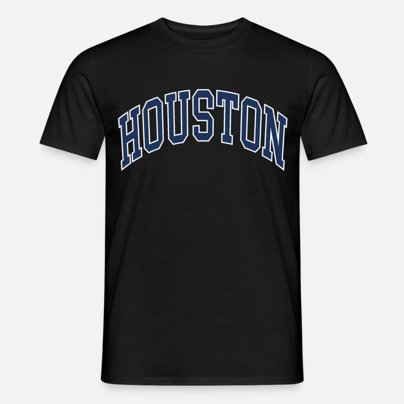 Houston - Männer T-Shirt - Schwarz