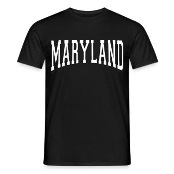 Maryland - Männer T-Shirt - Schwarz - Vorne - AI Model Male 178 light (178cm)