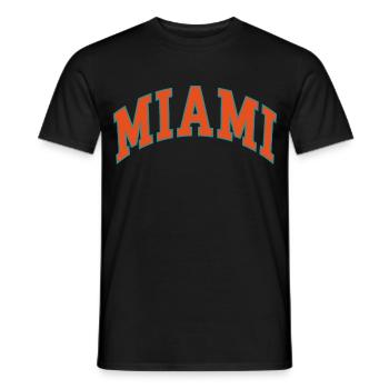 Miami - T-shirt homme - noir - Devant - AI Model Male 178 light (178cm)
