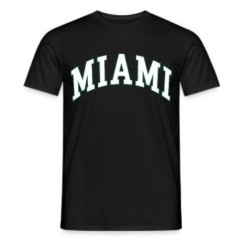 Miami - T-shirt homme - noir - Devant - AI Model Male 178 light (178cm)