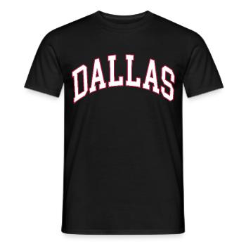 Dallas - Männer T-Shirt - Schwarz - Vorne - AI Model Male 178 light (178cm)