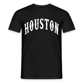 Houston - T-shirt homme - noir - Devant - AI Model Male 178 light (178cm)