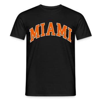 Miami - T-shirt homme - noir - Devant - AI Model Male 178 light (178cm)