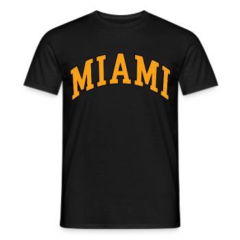 Miami - T-shirt homme - noir - Devant - AI Model Male 178 light (178cm)