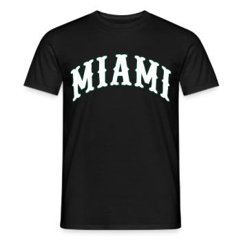 Miami - T-shirt homme - noir - Devant - AI Model Male 178 light (178cm)