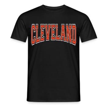 Cleveland - Men's T-Shirt - black - Front - AI Model Male 178 light (178cm)