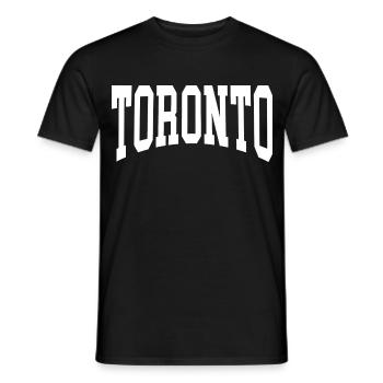 Toronto - Männer T-Shirt - Schwarz - Vorne - AI Model Male 178 light (178cm)