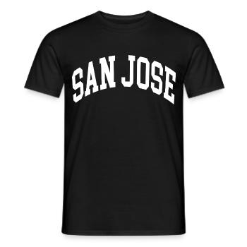 San Jose - Männer T-Shirt - Schwarz - Vorne - AI Model Male 178 light (178cm)