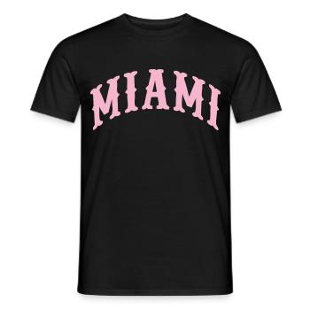 Miami - Men's T-Shirt - black - Front - AI Model Male 178 light (178cm)