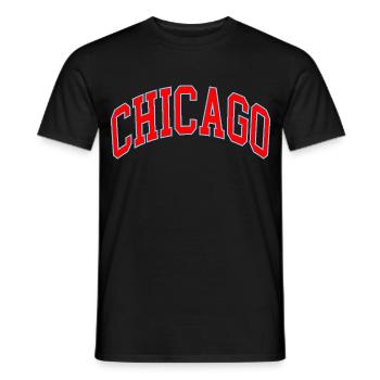 Chicago - T-shirt homme - noir - Devant - AI Model Male 178 light (178cm)