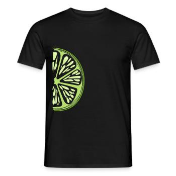 Cadeau d'été citron citron vert - T-shirt homme - noir - Devant - AI Model Male 178 light (178cm)