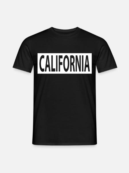 California - Männer T-Shirt - Schwarz