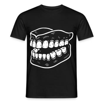 Denture Design – Humorous & Eye-Catching - Men's T-Shirt - black - Front - AI Model Male 178 light (178cm)