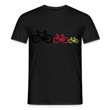 Black-red-gold - Men's T-Shirt - black - Front - AI Model Male 178 light (178cm)