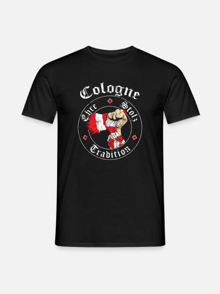 Cologne Ehre Stolz Tradition No II - Männer T-Shirt - Schwarz