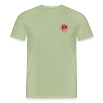 Modèle 87 - T-shirt homme - vert sauge - Devant - AI Model Male 178 light (178cm)
