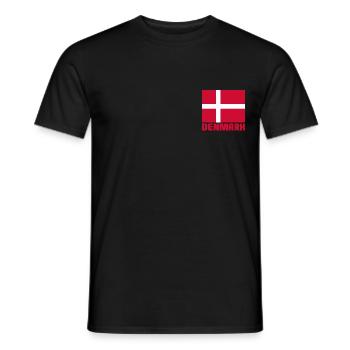 Dänemark - Männer T-Shirt - Schwarz - Vorne - AI Model Male 178 light (178cm)