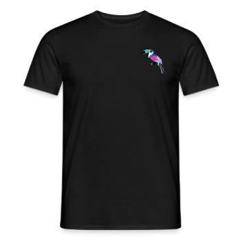 Watercolor toucan - Men's T-Shirt - black - Front - AI Model Male 178 light (178cm)