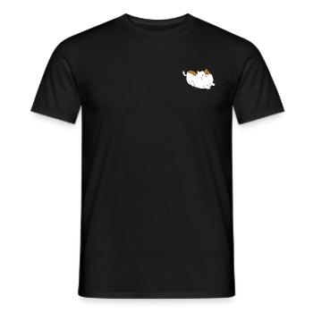 Chat dessiné 4 - T-shirt homme - noir - Devant - AI Model Male 178 light (178cm)