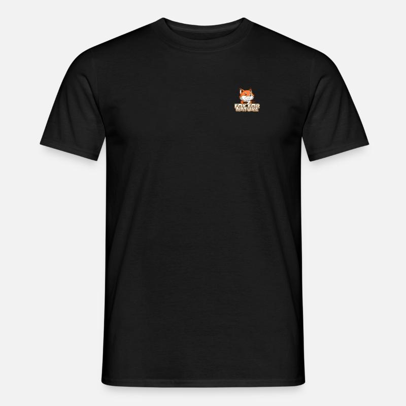 Fox for Nature ;) - Männer T-Shirt - Schwarz