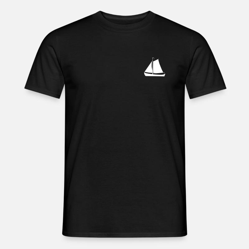 Segelschiff - Männer T-Shirt - Schwarz