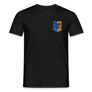 L’Ukraine a soutenu ses armoiries - T-shirt homme - noir - Devant - AI Model Male 178 light (178cm)
