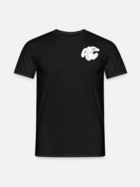 Lapin doudou bébé - T-shirt homme - noir