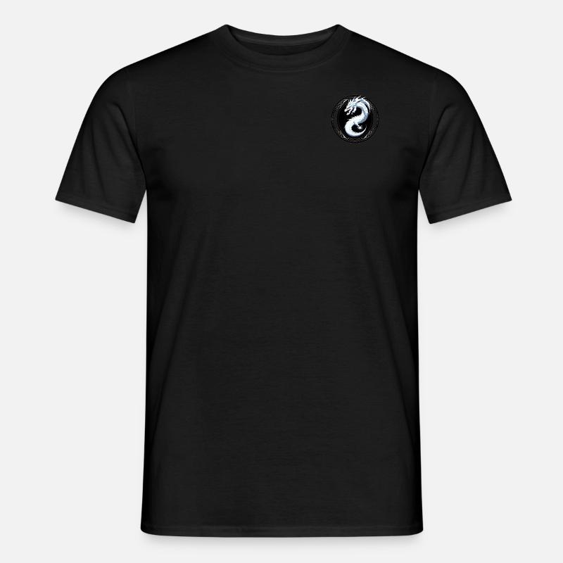 Drachen-Logo - Männer T-Shirt - Schwarz