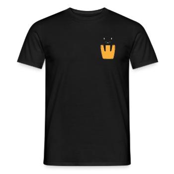 Katze In Der Brusttasche - Männer T-Shirt - Schwarz - Vorne - AI Model Male 178 light (178cm)