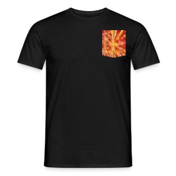 T-shirt with full-color spokes print - Men's T-Shirt - black - Front - AI Model Male 178 light (178cm)