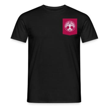 T-shirt printed Pocket Tree of Life - Men's T-Shirt - black - Front - AI Model Male 178 light (178cm)