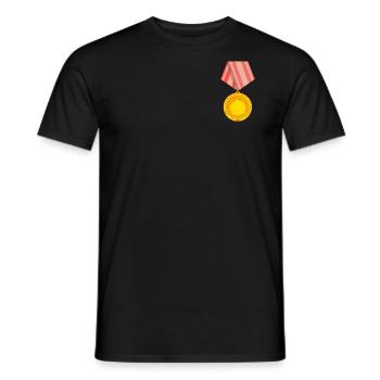 Médaille Scotch Bonnet - T-shirt homme - noir - Devant - AI Model Male 178 light (178cm)