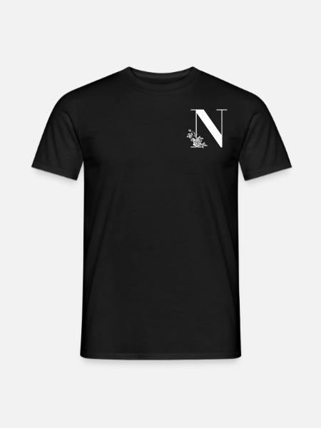 Lettre N - T-shirt homme - noir