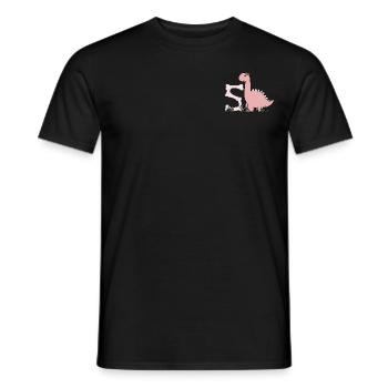 Letter S - Men's T-Shirt - black - Front - AI Model Male 178 light (178cm)