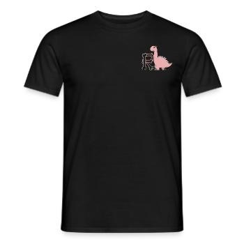 Buchstabe R - Männer T-Shirt - Schwarz - Vorne - AI Model Male 178 light (178cm)