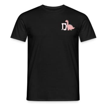 Buchstabe D - Männer T-Shirt - Schwarz - Vorne - AI Model Male 178 light (178cm)
