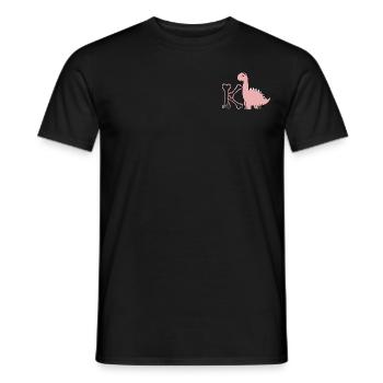 Buchstabe K - Männer T-Shirt - Schwarz - Vorne - AI Model Male 178 light (178cm)