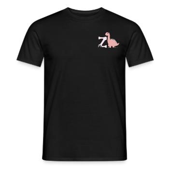 Lettre Z - T-shirt homme - noir - Devant - AI Model Male 178 light (178cm)