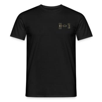 Ski Design simple Zubehör - Männer T-Shirt - Schwarz - Vorne - AI Model Male 178 light (178cm)