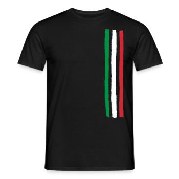 Italien - Männer T-Shirt - Schwarz - Vorne - AI Model Male 178 light (178cm)