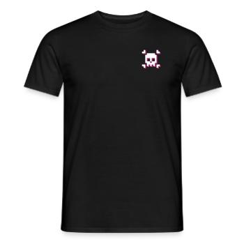 pxl_Skull - T-shirt homme - noir - Devant - AI Model Male 178 light (178cm)