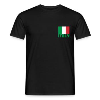 Italie - T-shirt homme - noir - Devant - AI Model Male 178 light (178cm)