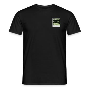 Image instantanée paillette - T-shirt homme - noir - Devant - AI Model Male 178 light (178cm)