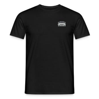 Voiture Pixel Art Gris - T-shirt homme - noir - Devant - AI Model Male 178 light (178cm)