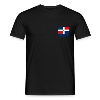Dominican Republic - Men's T-Shirt - black - Front - AI Model Male 178 light (178cm)