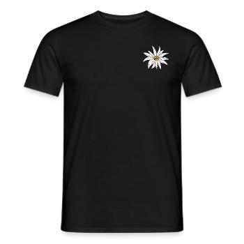 Edelweiss Alpes Fleur Montagnes Région Alpine - T-shirt homme - noir - Devant - AI Model Male 178 light (178cm)