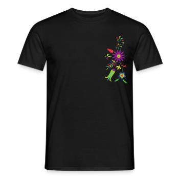Blumen design - Männer T-Shirt - Schwarz - Vorne - AI Model Male 178 light (178cm)