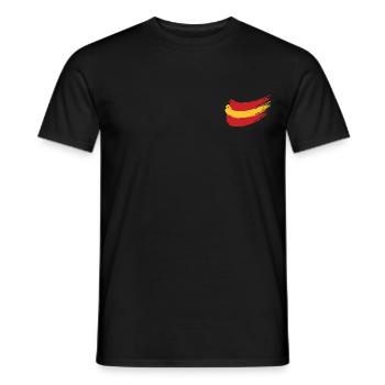 Drapeau espagnol - T-shirt homme - noir - Devant - AI Model Male 178 light (178cm)