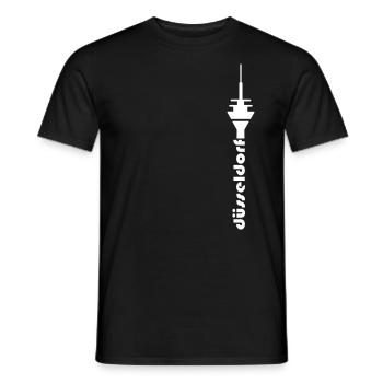 tour de télévision Dusseldorf police - T-shirt homme - noir - Devant - AI Model Male 178 light (178cm)